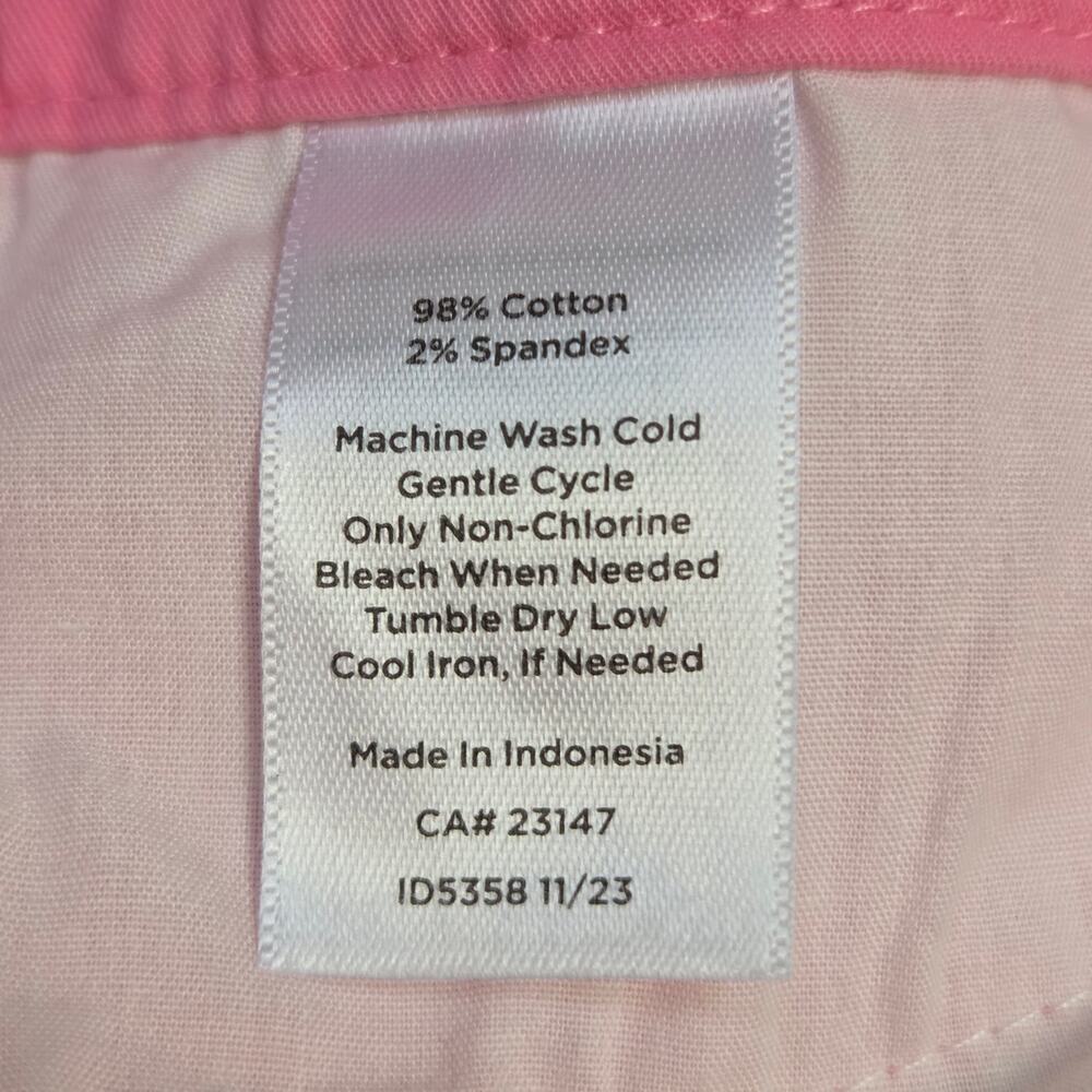Talbots Size 12 Pink Chino Bermuda Shorts High Rise - Picture 12 of 12